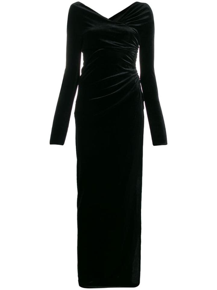 Alexandre Vauthier Gathered Maxi Dress - Black