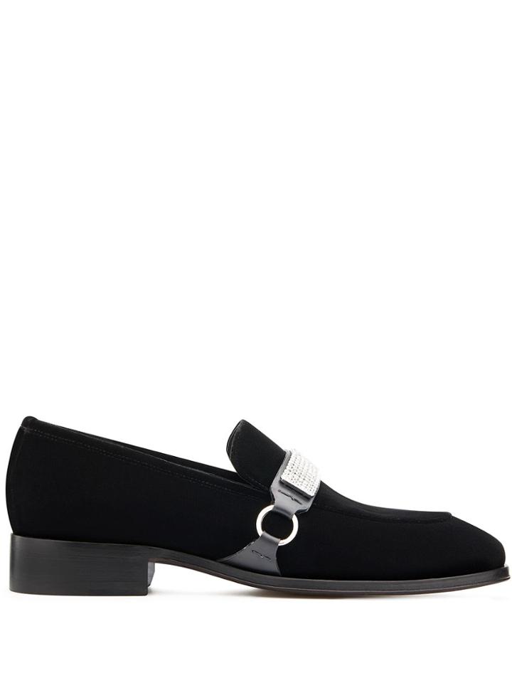 Giuseppe Zanotti Angeles Sparkle Loafers - Black