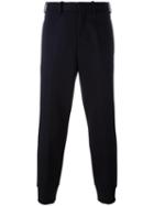 Neil Barrett Slim Fit Low Rise Trousers, Men's, Size: 50, Blue, Cotton/viscose
