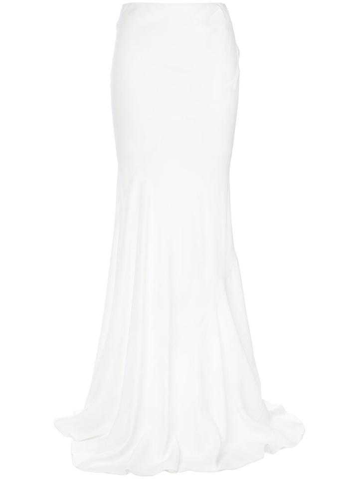 Monse Front Button Skirt - White