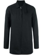 Rick Owens Patch Pea Coat, Men's, Size: 52, Black, Cotton/spandex/elastane/cupro