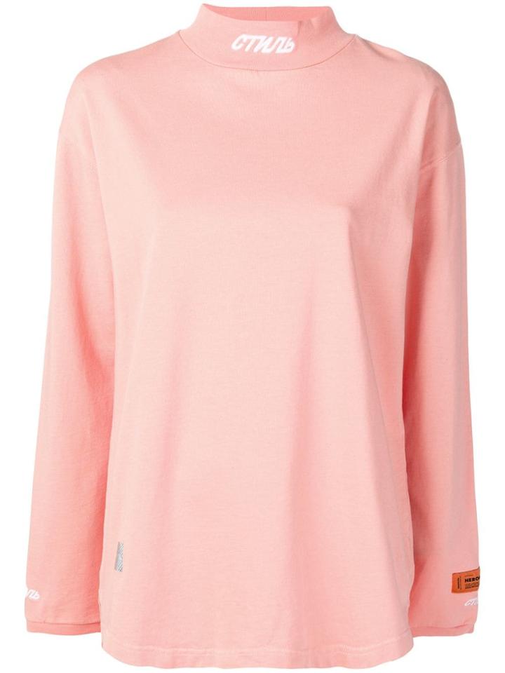 Heron Preston Longsleeved Jumper - Pink