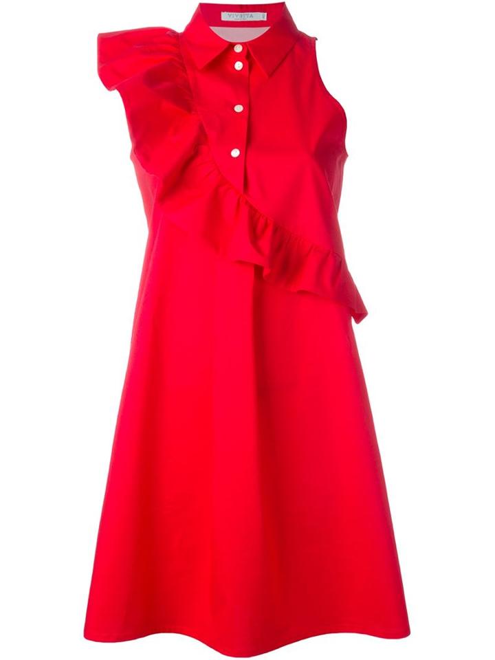 Vivetta Ruffled Shirt Dress