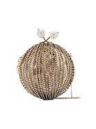 Rosantica Beige Ruth Crystal Embellished Sphere Bag - Metallic