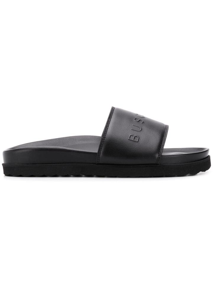Buscemi Logo Slides - Black