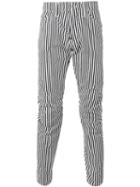 G-star Stripped Trousers, Men's, Size: 32, Black, Cotton