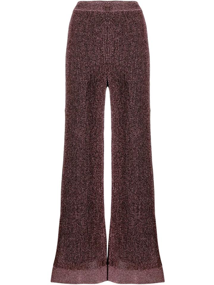 M Missoni Knitted Palazzo Trousers - Pink