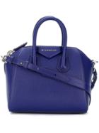Givenchy Logo Plaque Tote Bag - Blue