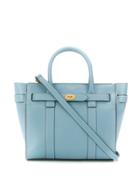 Mulberry Mini Zipped Bayswater Tote Bag - Blue