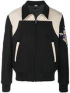 Gucci Three Little Pigs Patch Bomber Jacket - Black