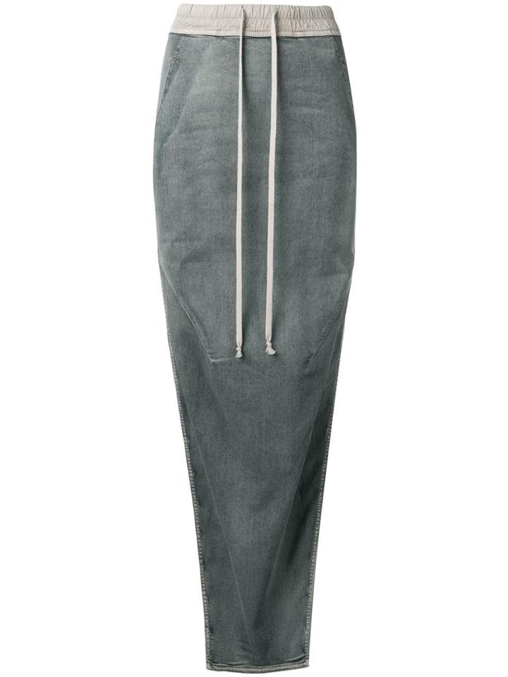 Rick Owens Drkshdw Hustler Denim Skirt - Blue