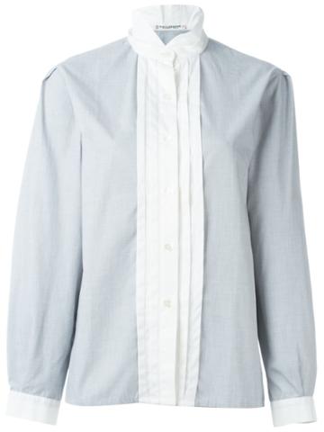 Guy Laroche Vintage Stand Up Collar Shirt - Grey
