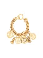 Chanel Vintage Swinging Charms Chain Bracelet - Gold