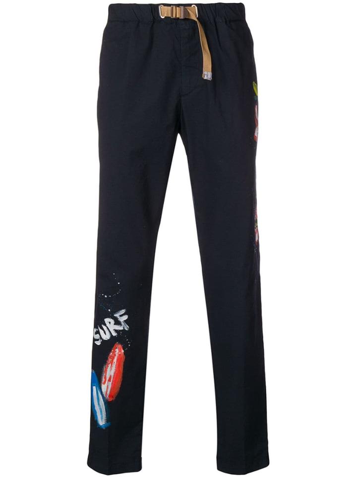 White Sand Hawaiian Painted Chinos - Blue