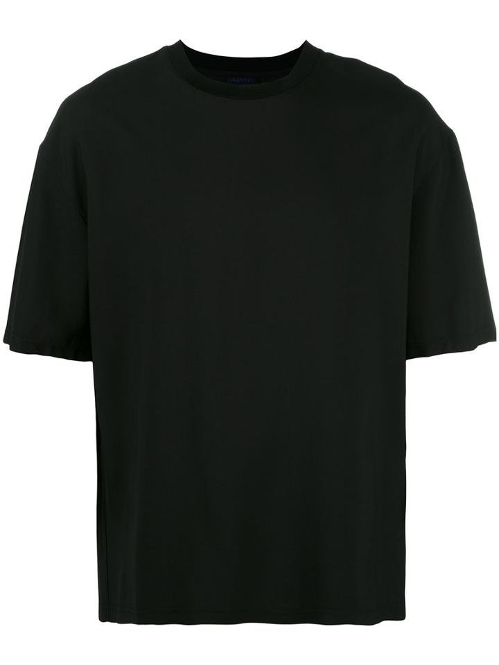 Lanvin Fluid Loose Fit T-shirt, Men's, Size: Large, Black, Viscose/virgin Wool/polyamide/cotton