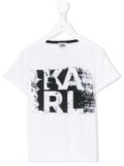 Karl Lagerfeld Kids - Karl Print T-shirt - Kids - Cotton - 4 Yrs, White