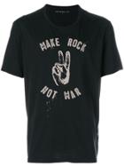 John Varvatos Star Usa Make Rock Not War T-shirt - Black