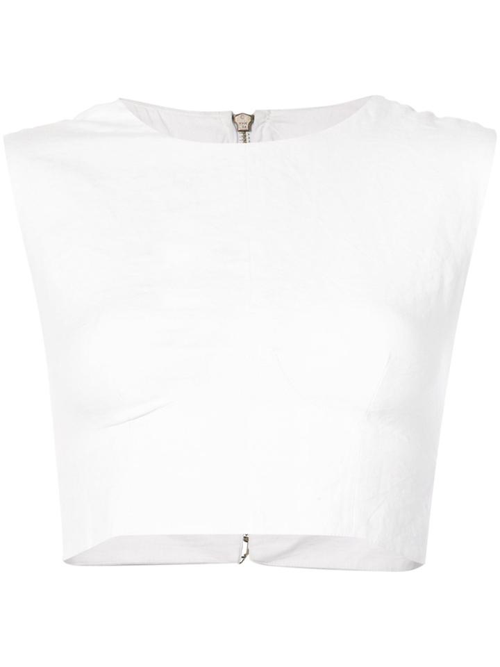 Osklen Osklen X Tarsila Cropped Tank Top - White