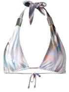 Mona Mona 2 Way Halter Bikini Top - Blue