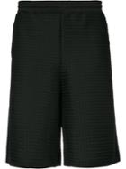 Cottweiler - Waffle Textured Shorts - Men - Polyester - M, Black, Polyester