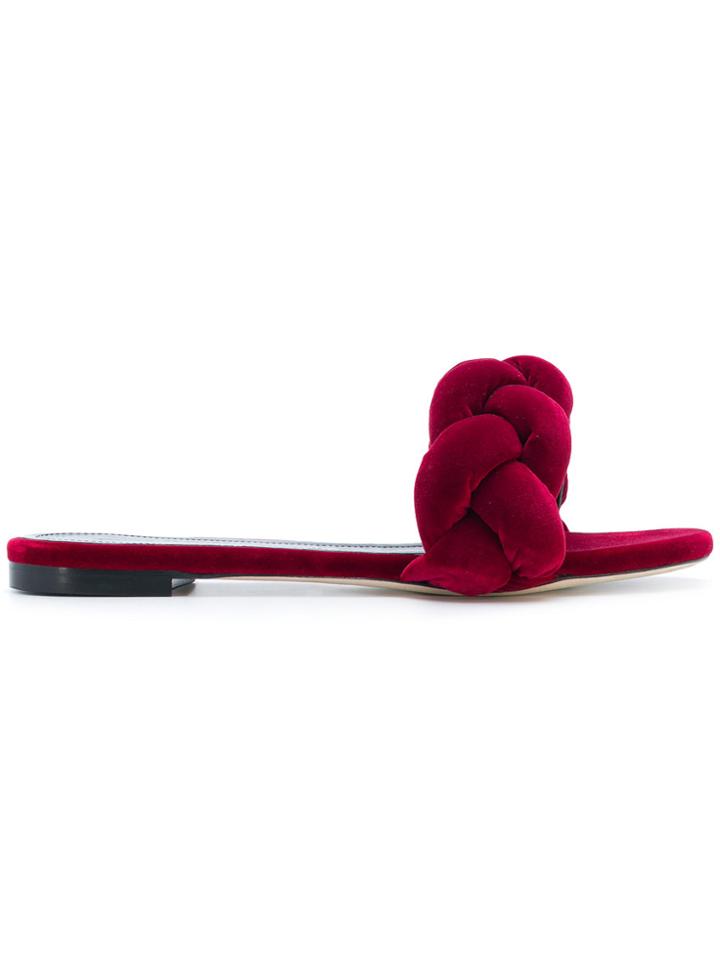 Marco De Vincenzo Open-toe Slippers - Red