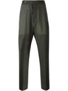 Rick Owens Straight Leg Trousers, Men's, Size: 50, Grey, Cotton/wool