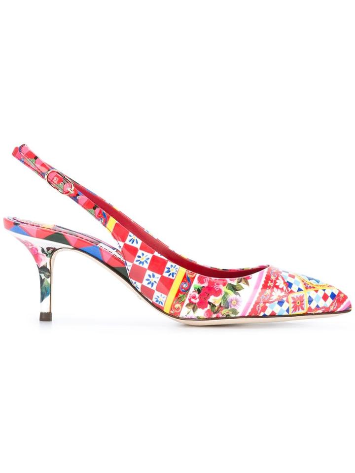 Dolce & Gabbana Bellucci Sling-back Pumps - Multicolour