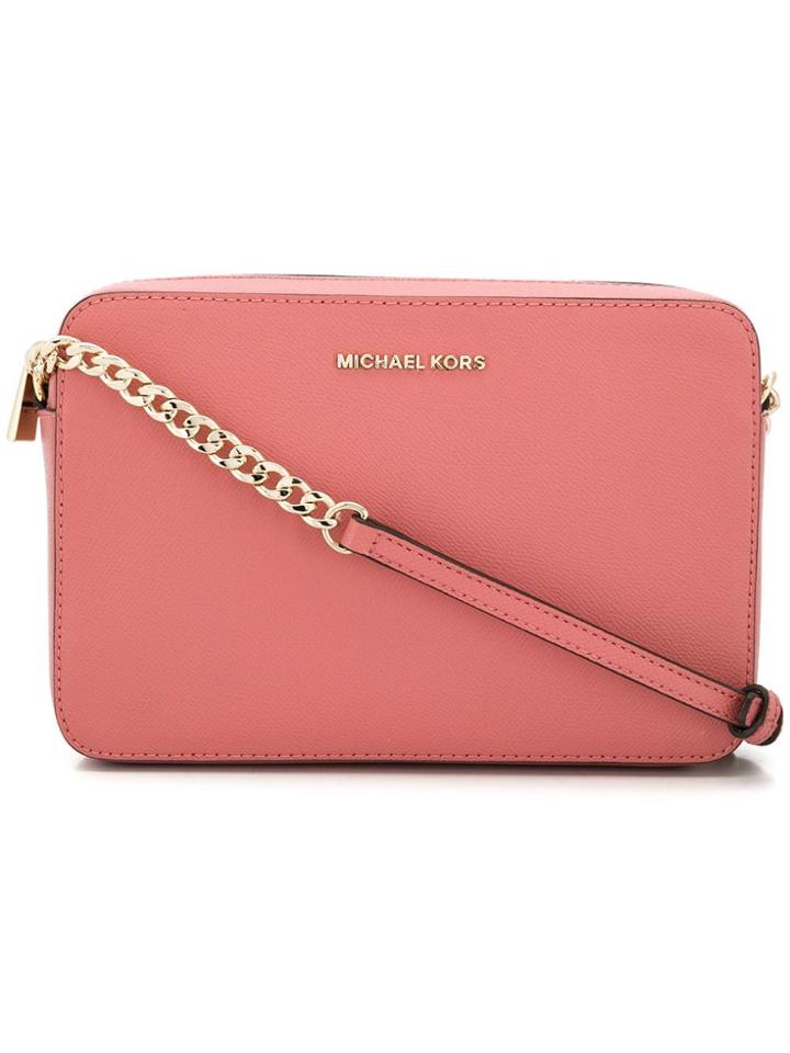 Michael Michael Kors Jet Set Crossbody Bag - Pink