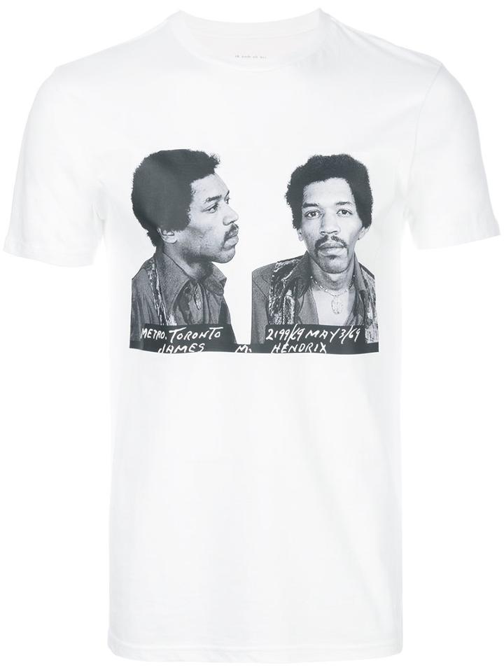 Ih Nom Uh Nit - Jimi Hendrix Mugshot T-shirt - Unisex - Cotton - Xxl, White, Cotton