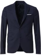 Neil Barrett Classic Formal Suit, Men's, Size: 50, Blue, Spandex/elastane/virgin Wool