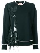 No21 Embellished Bird Sweatshirt - Black
