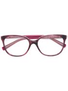 Bulgari - Square Frame Glasses - Women - Acetate - 54, Pink/purple, Acetate