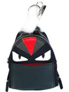 Fendi Bag Bugs Backpack Bag Charm, Blue, Calf Leather/nylon