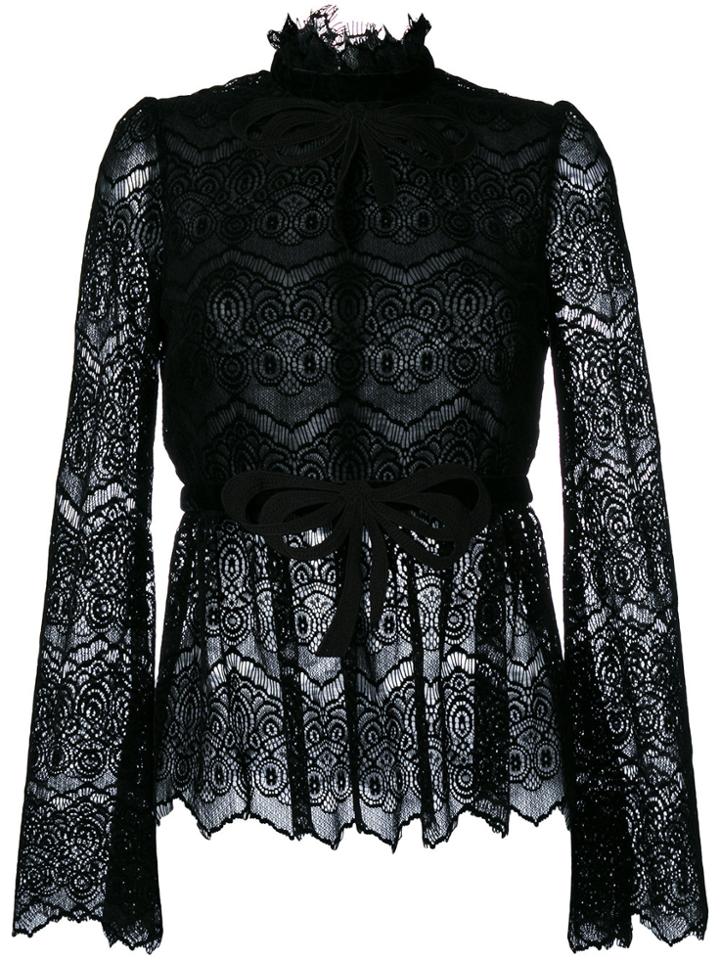 Giamba Bow Detail Top - Black