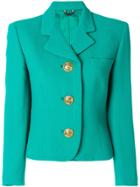 Versace Vintage Cropped Jacket - Green