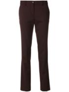 Etro - Cropped Capri Trousers - Women - Spandex/elastane/wool - 44, Red, Spandex/elastane/wool
