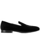 Corneliani Logo Patch Loafers - Black