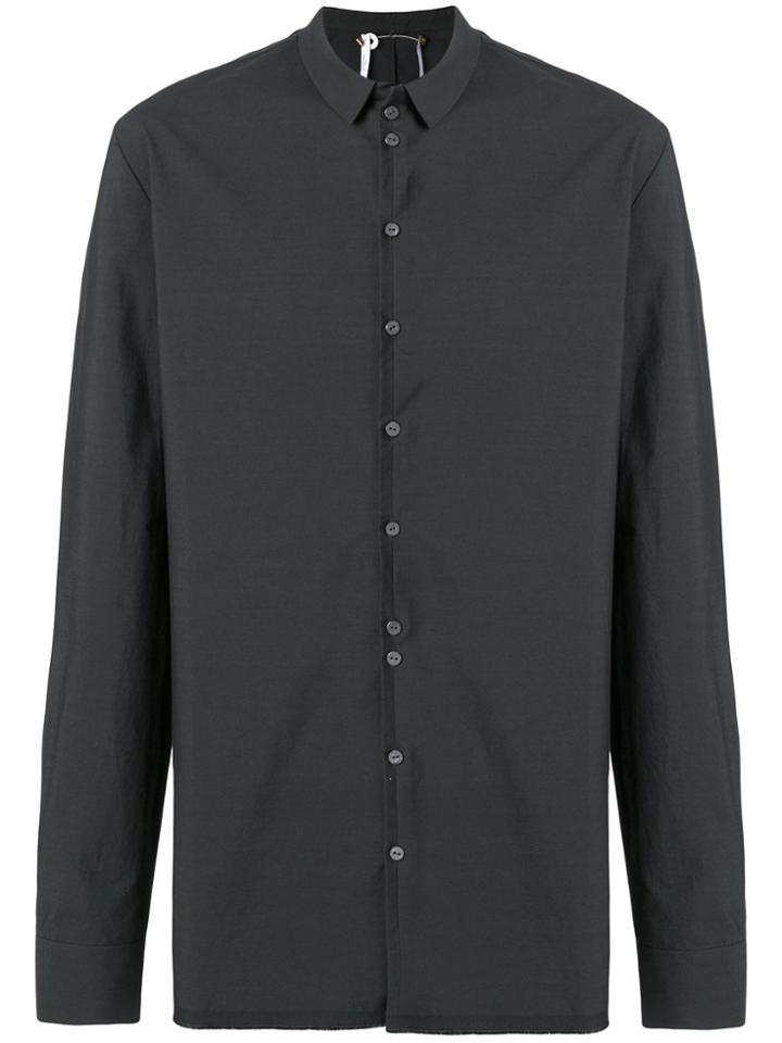 Label Under Construction Invisible Buttonholes Shirt - Grey