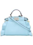 Fendi Mini 'peekaboo' Tote, Women's, Blue