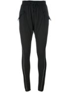 A Tentative Atelier Zip Detail Slim Harem Trousers, Women's, Size: Small, Black, Wool