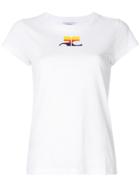 Courrèges Embroidered Appliqué T-shirt - White