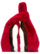 Simonetta Ravizza Furrissima Regimental Tote - Red