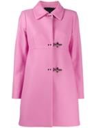 Fay Clasp Fastened Coat - Pink