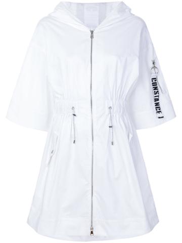 Constance C Logo Band Sweatshirt Dress - White