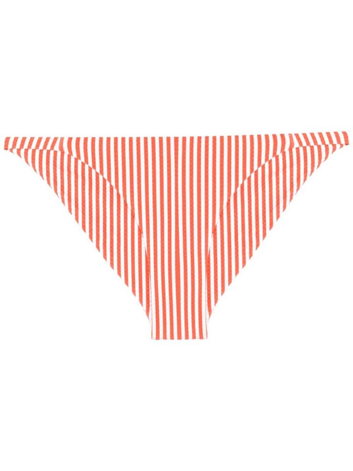 Asceno Striped Bikini Bottom - Orange