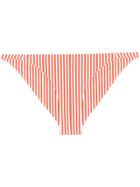 Asceno Striped Bikini Bottom - Orange