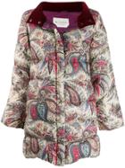 Etro Paisley Print Quilted Coat - Neutrals