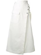 Golden Goose Deluxe Brand High-waisted Asymmetric Skirt - White