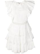 Zimmermann Tiered Ruffle Mini Dress - White