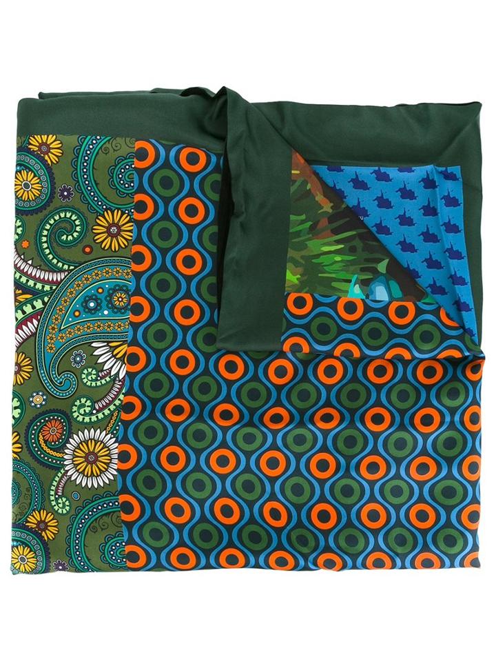 Fefè Printed Scarf, Adult Unisex, Silk/cotton